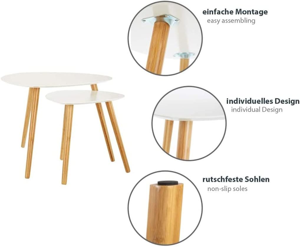 Modern Nested Coffee Tables ☕✨ Space-Saving Living Room Furniture
