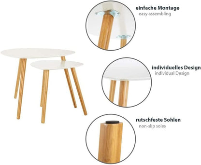 Modern Nested Coffee Tables ☕✨ Space-Saving Living Room Furniture