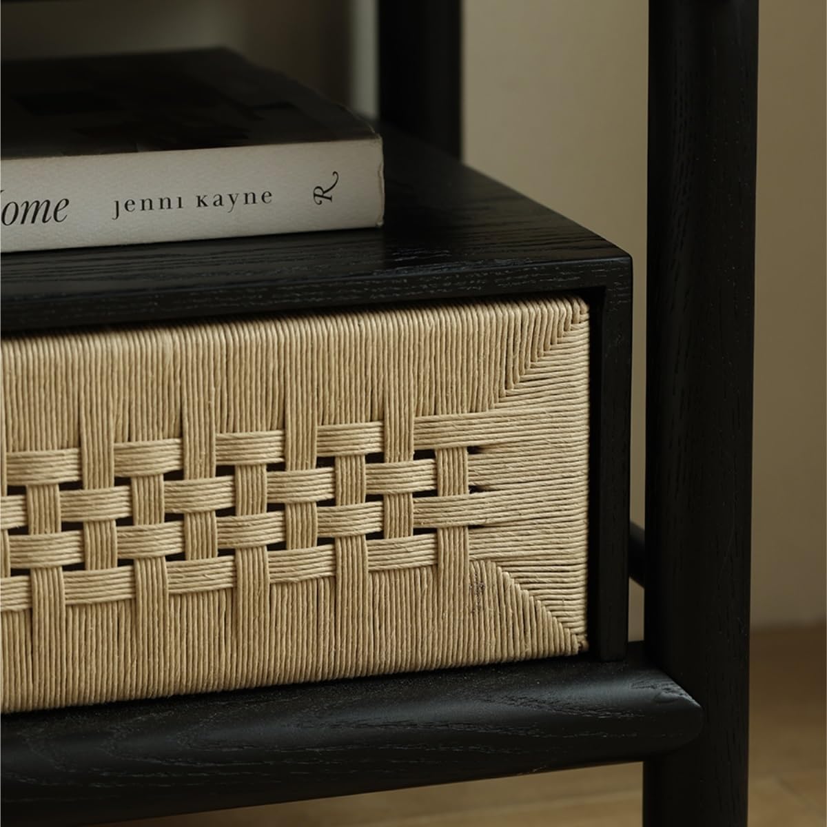 Chinese Style Bedside Nightstand 🛏️✨ Storage Drawer Table