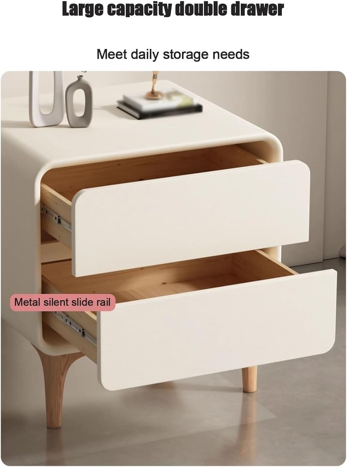 Creative Nightstand Organizer 🛏️✨ Storage & Stylish Bedside Table