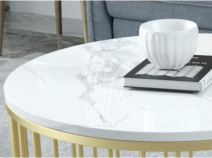 Marble Nesting Coffee Tables ☕✨ Modern Living Room Set