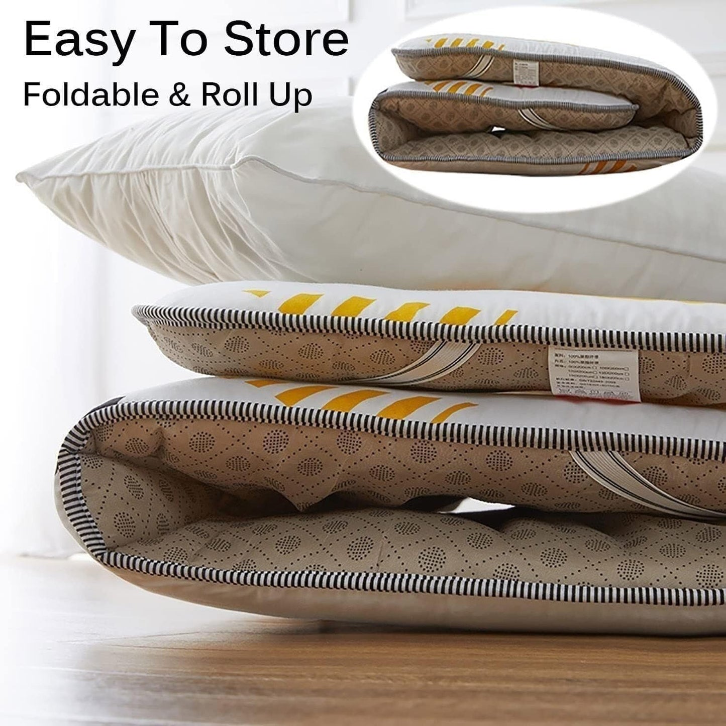 Japanese Floor Mattress Futon 🛏️✨ Foldable & Breathable