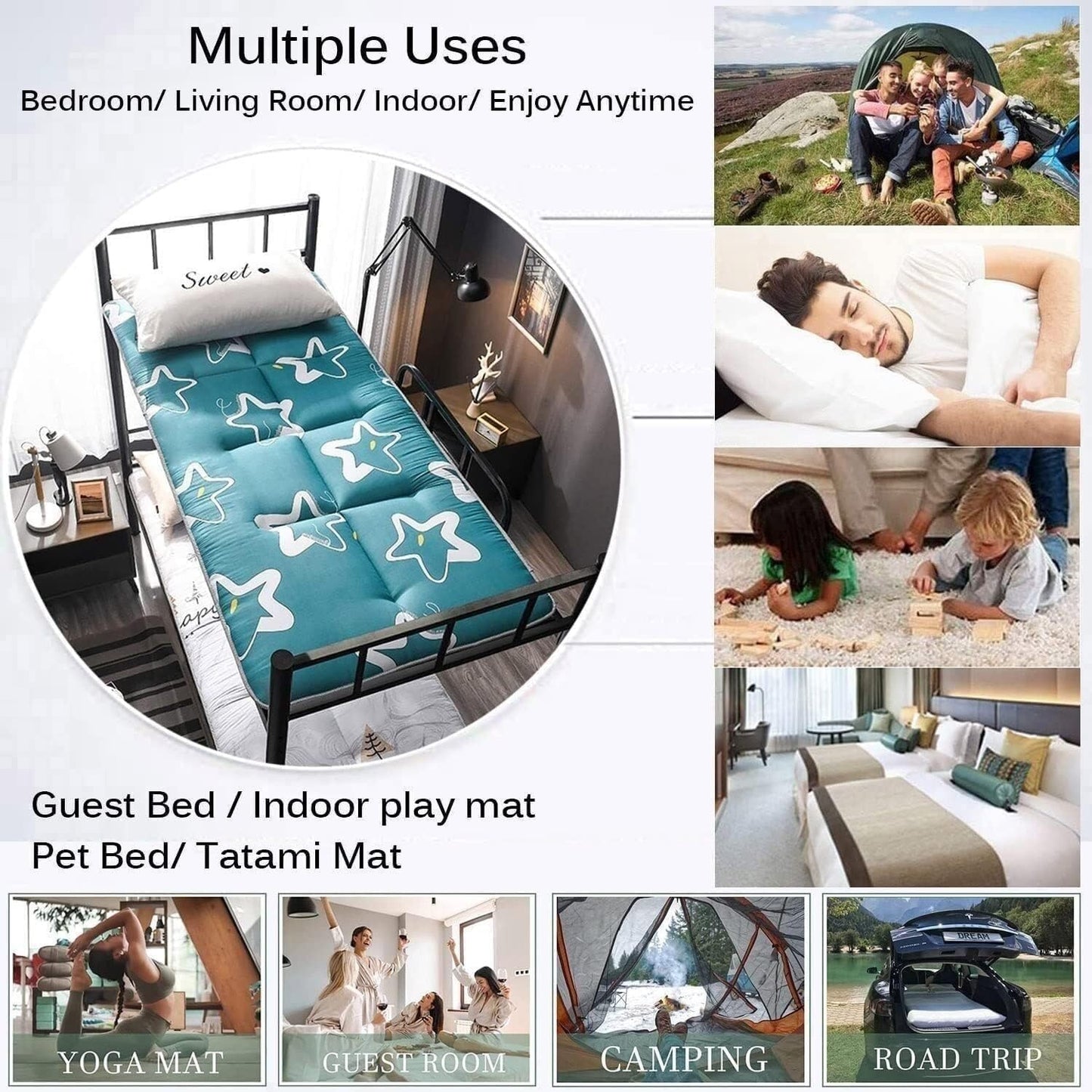 Japanese Floor Mattress Futon 🛏️✨ Foldable & Breathable