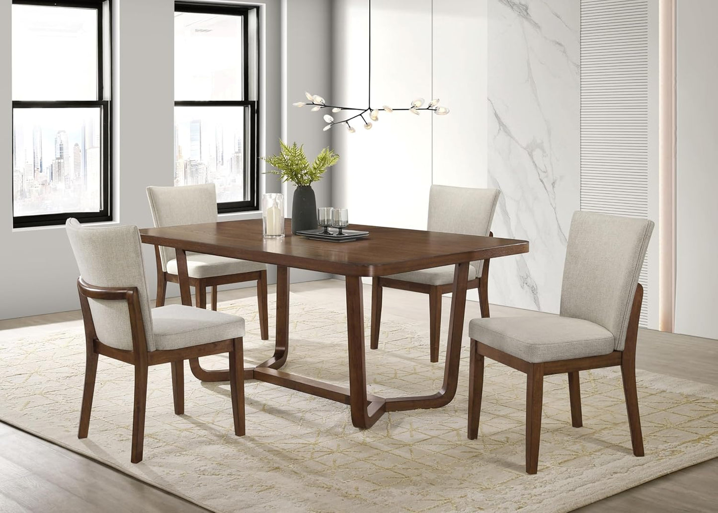 Sculptural Dining Table 🪑✨ Mid-Century Modern Style
