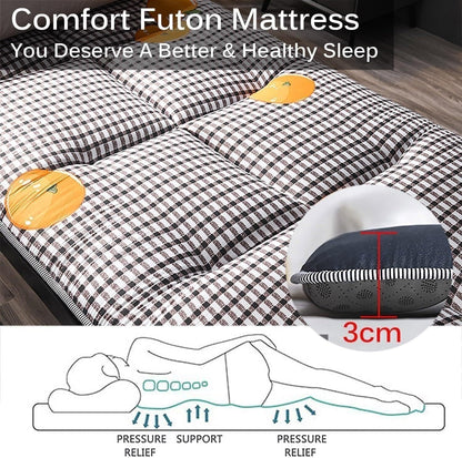 Japanese Floor Mattress Futon 🛏️✨ Foldable & Breathable