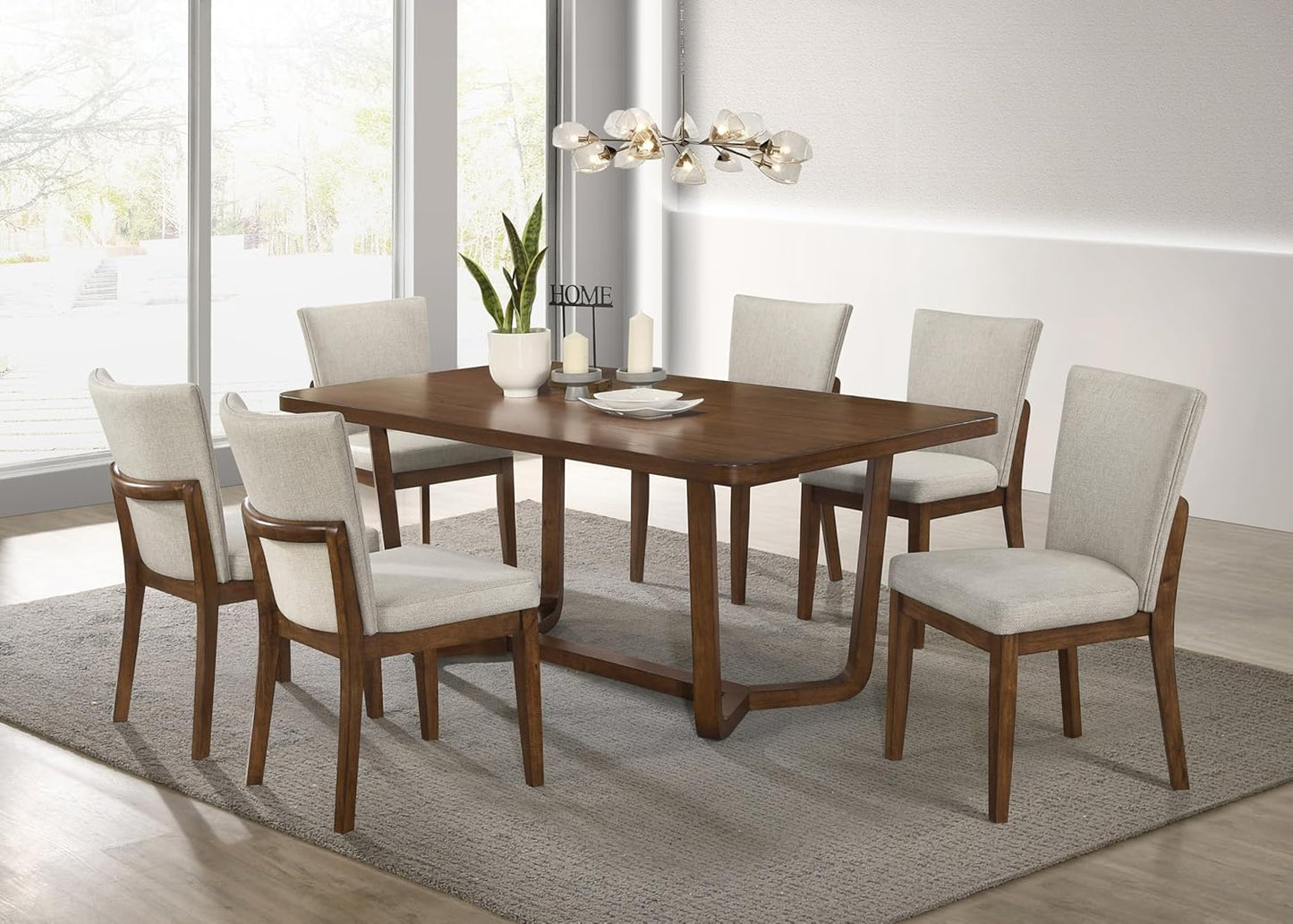 Sculptural Dining Table 🪑✨ Mid-Century Modern Style